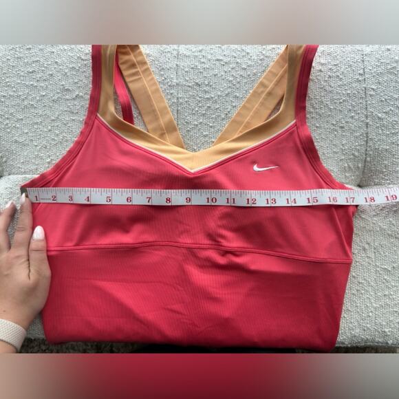 Nike Dry Fit Coral Orange Activewear Tank Size Large - Picture 7 of 11